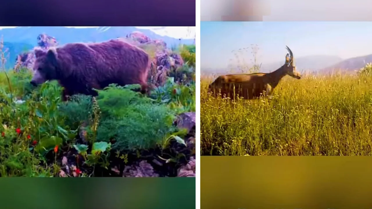 Чотқолда кам учрайдиган ҳайвонлар бир кадрда: фототузоқлар сирли манзарани очди