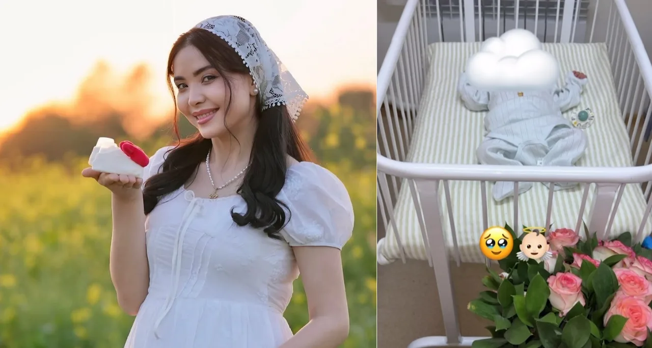 Actress Farangiz Abdazova becomes a mother for the first time