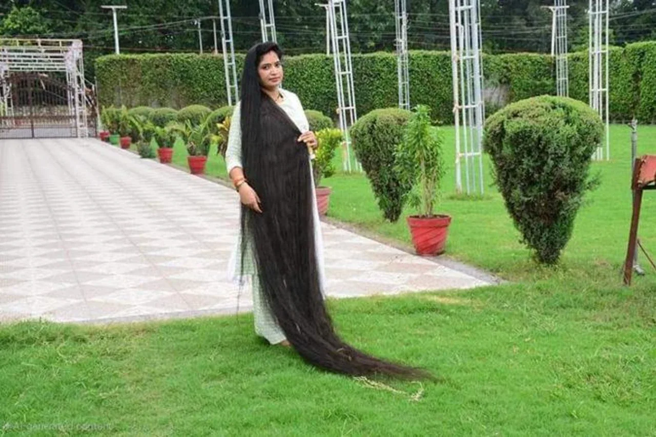 Indian Woman Sets New Guinness World Record for Hair Length