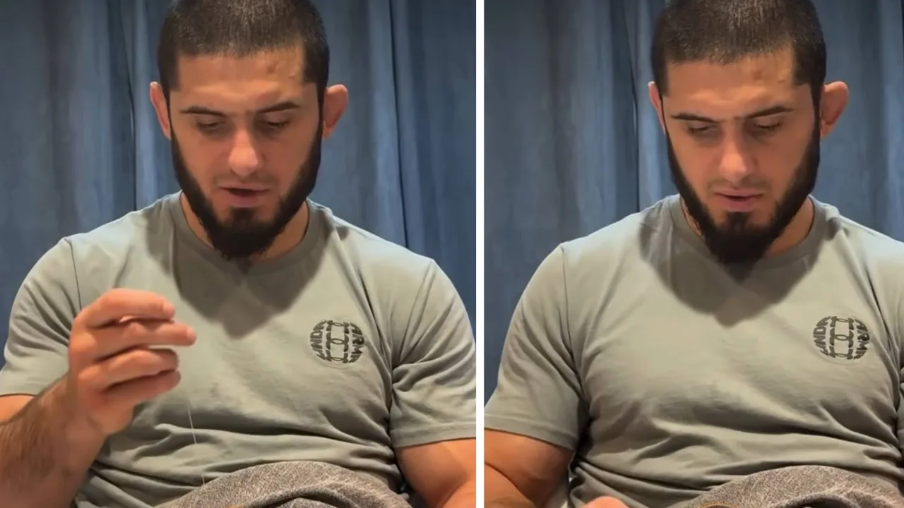 Video von Islam Makhachev beim Nähen seiner Kleidung überrascht Fans (Video)
