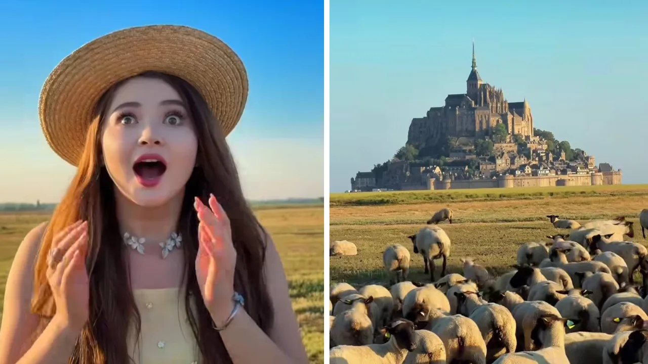 Zebo Rahimova is amazed to see the castle from the animated film "Rapunzel" in real life this time!