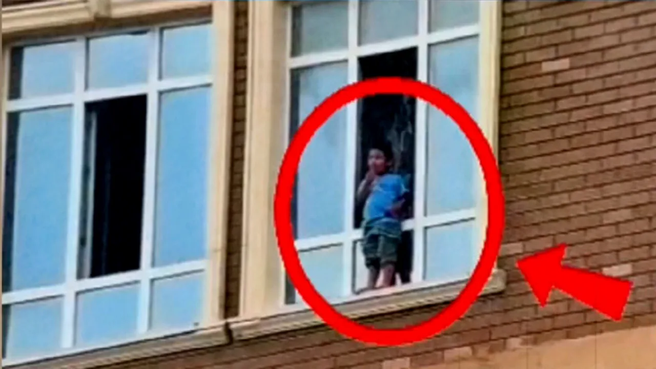 5-year-old child who climbed out of a 10th-floor window was rescued