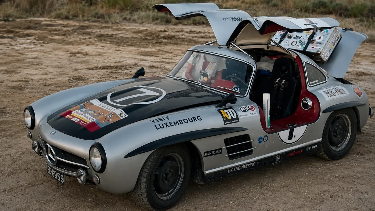 На дорогах Узбекистана замечен легендарный Mercedes-Benz 300 SL (видео)