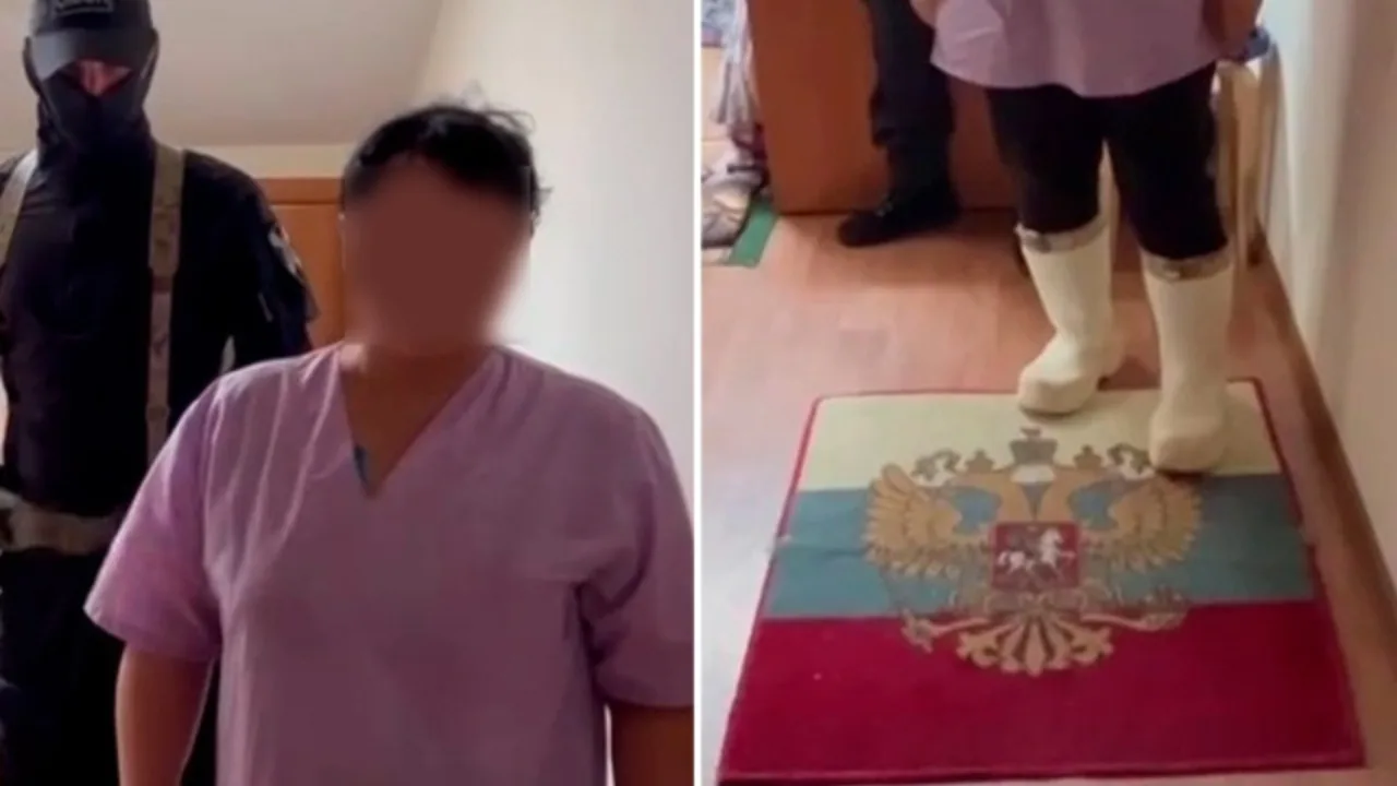 Brachte eine Matte mit der russischen Flagge eine Usbekin vor Gericht?