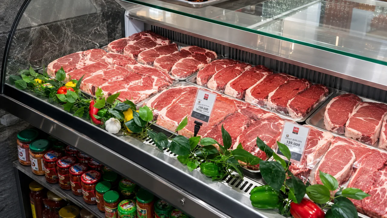Which countries is Uzbekistan mainly importing beef from?