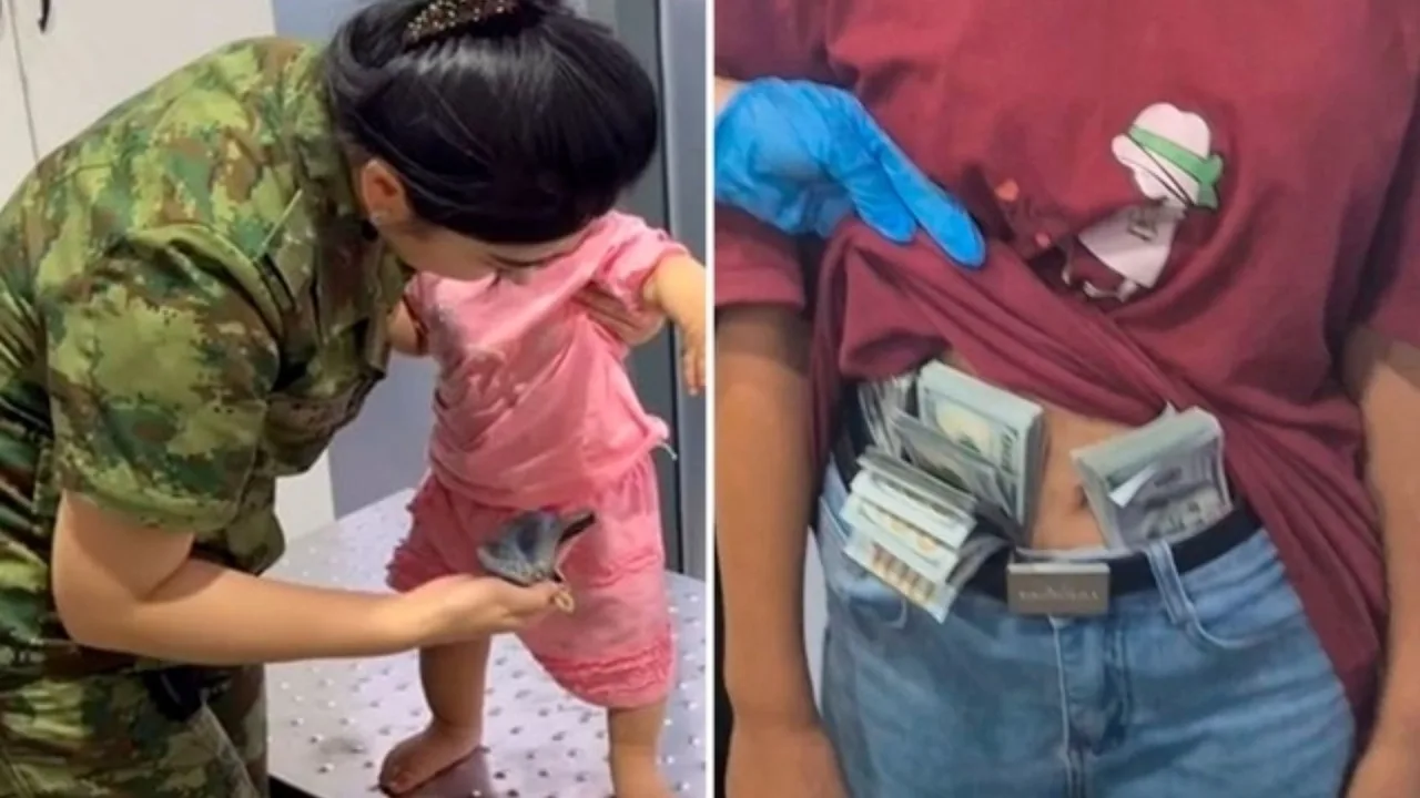 Gold bars found in a baby’s diaper at the border