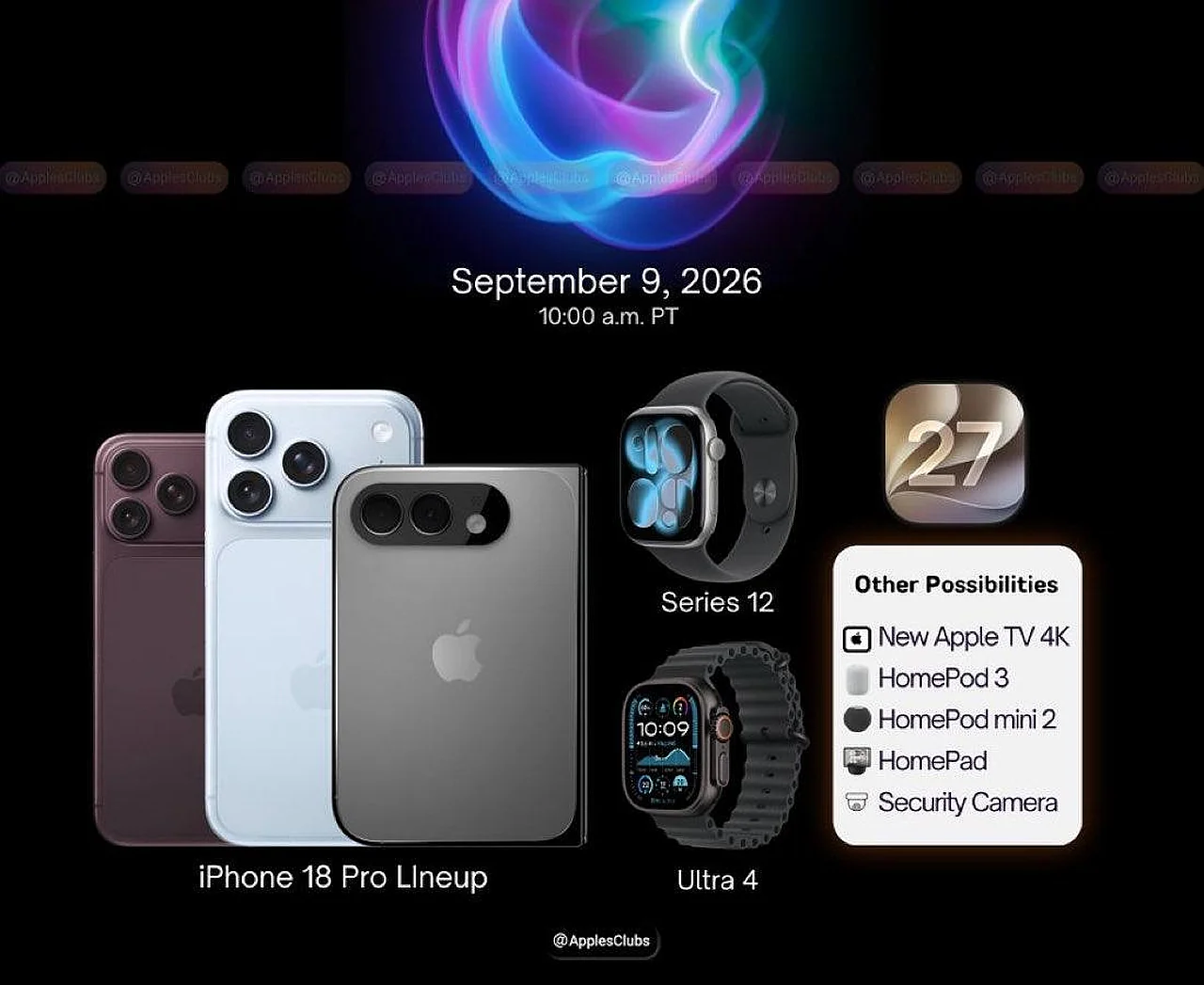 Apple kompaniyasining 2026-yilgi asosiy taqdimoti sanasi maʼlum boʻldi