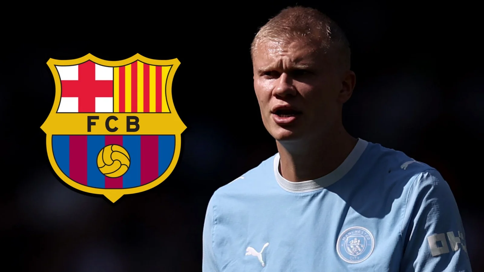 Rumors about Erling Haaland's move to Barcelona under discussion