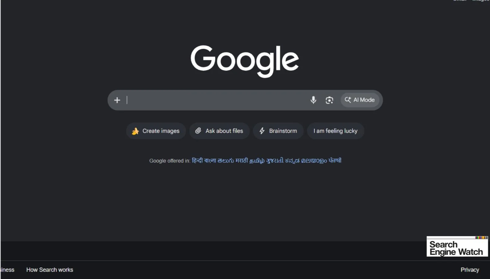 Google қидирув тизими бош саҳифасидан "Поиск" тугмасини олиб ташламоқда