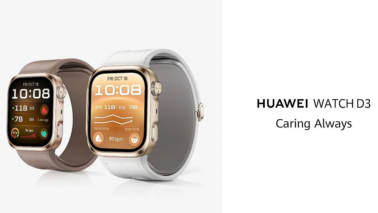 Huawei präsentiert die Watch D3 Smartwatch mit Blutdruckmessung