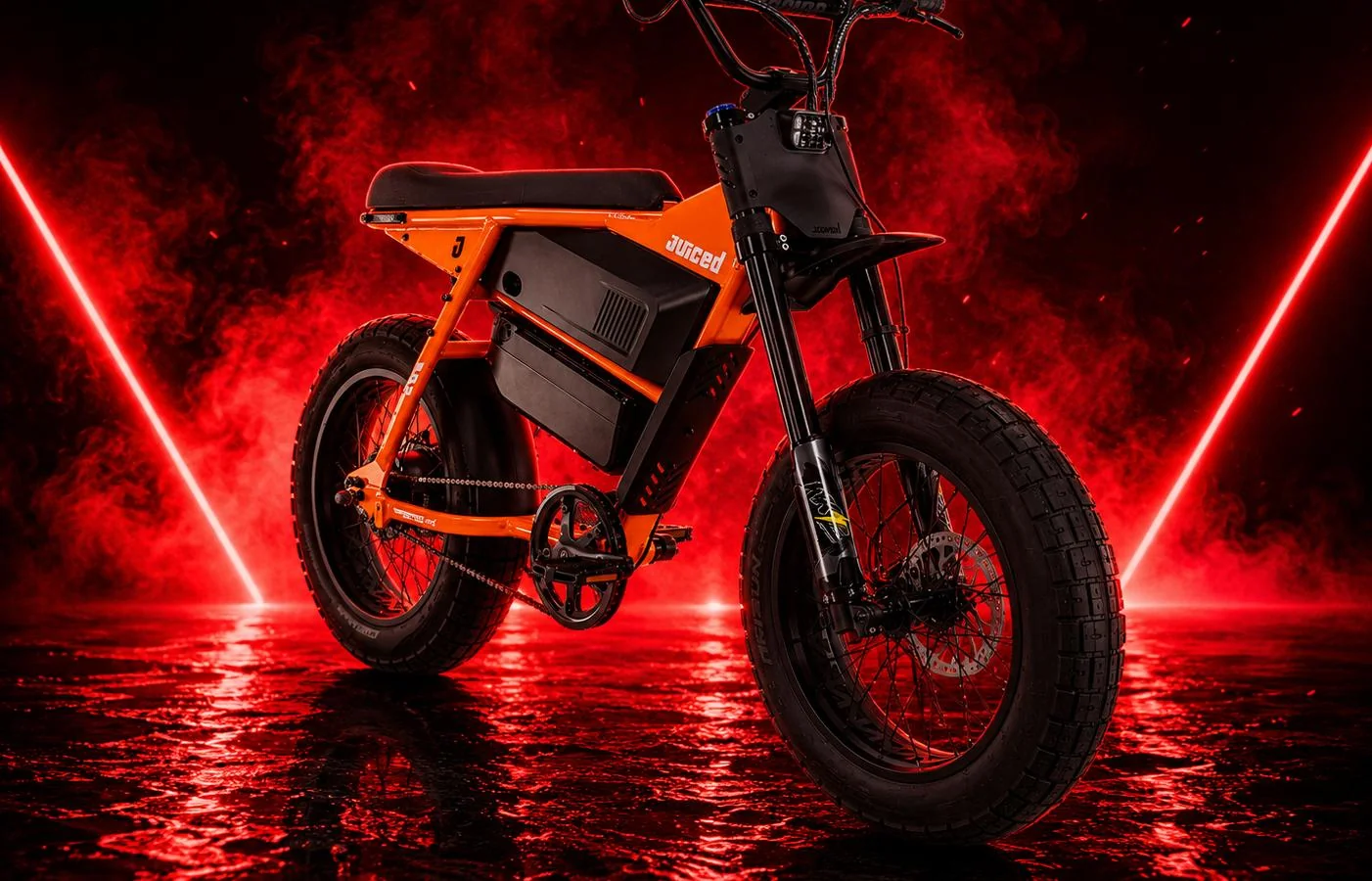 Juiced présente le vélo électrique à pneus larges Scrambler Hardtail