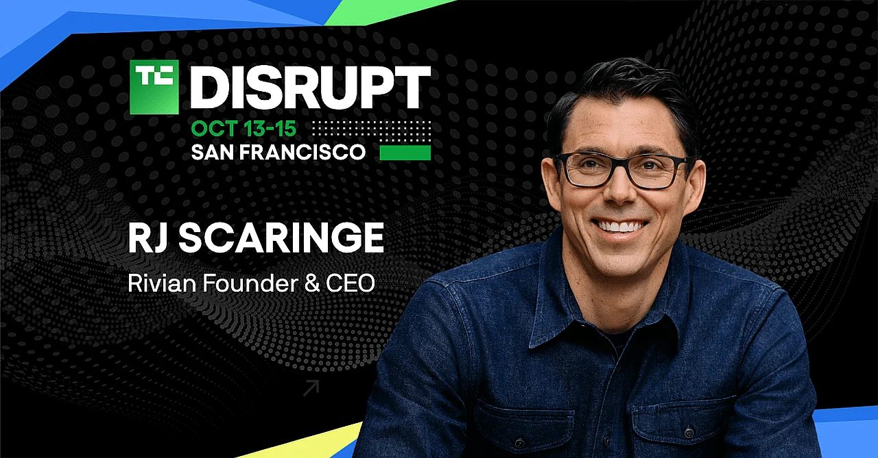 Rivian rahbari RJ Scaringe TechCrunch Disrupt 2026 tadbirida nutq soʻzlaydi