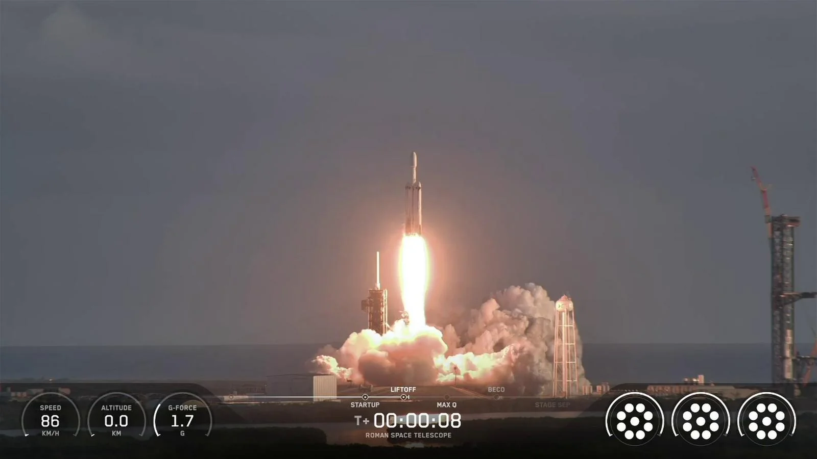 SpaceX Falcon Heavy космосга янги Нанкй Грасе Роман телескопини муваффақиятли чиқарди