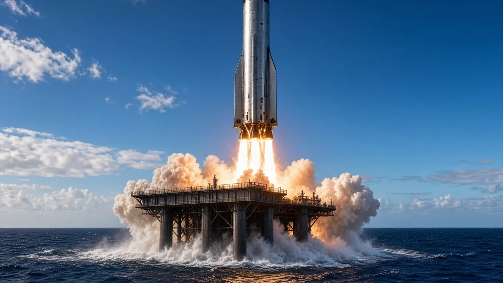 SpaceX Starship кийимини океандан учириш ва тутиб олишга интилмоқда