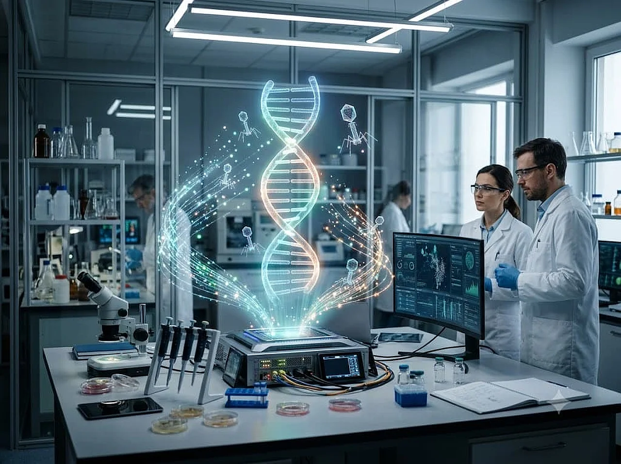 Künstliche Intelligenz erschafft neuartige lebensfähige Viren, die in der Natur nicht vorkommen