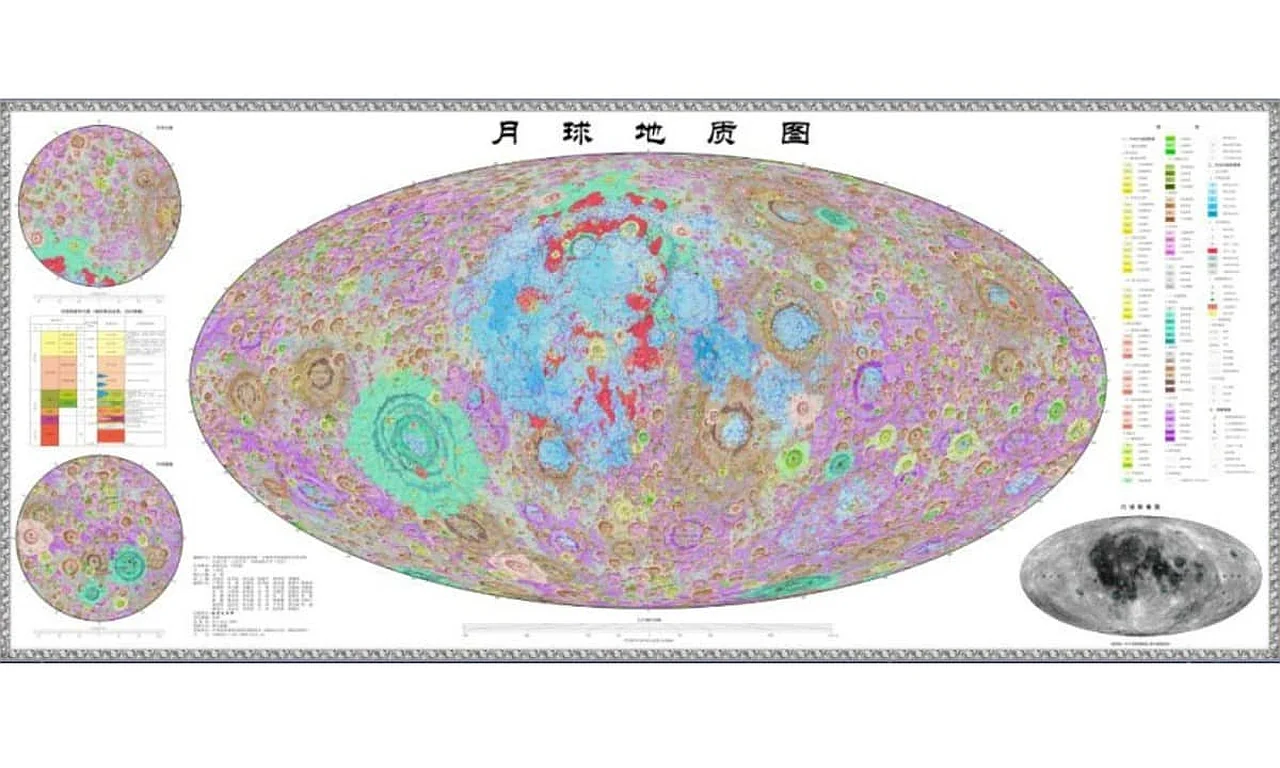 Китайские учёные создали самую подробную глобальную геологическую карту Луны