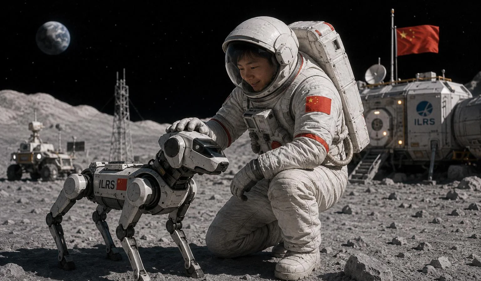 China Plans to Send Robot Dogs to a Lunar Station