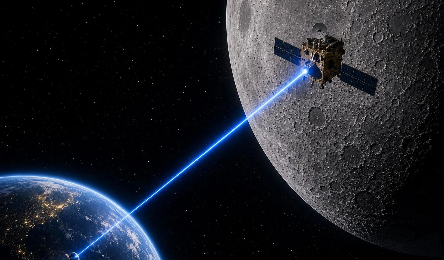 China testet Hochgeschwindigkeits-Laserkommunikation zwischen Erde und Mond