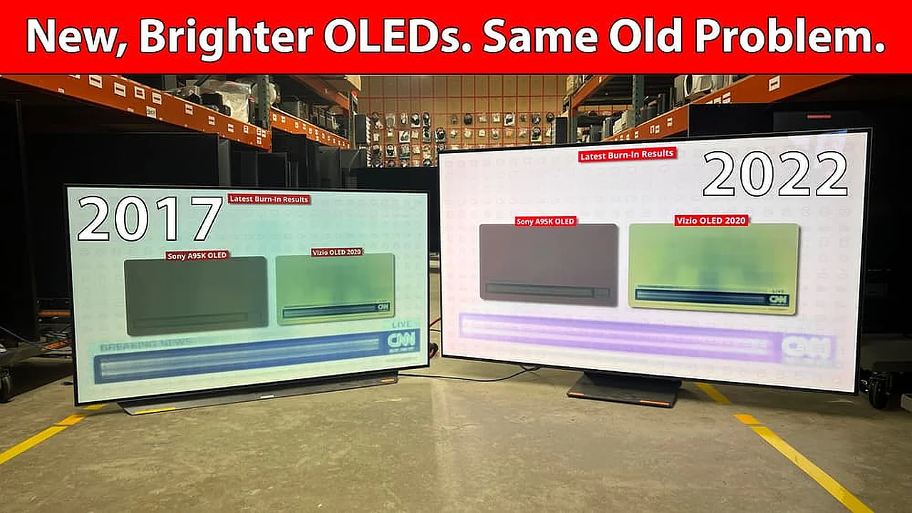 Modern OLED TVs Are Aging Like Models From 10 Years Ago