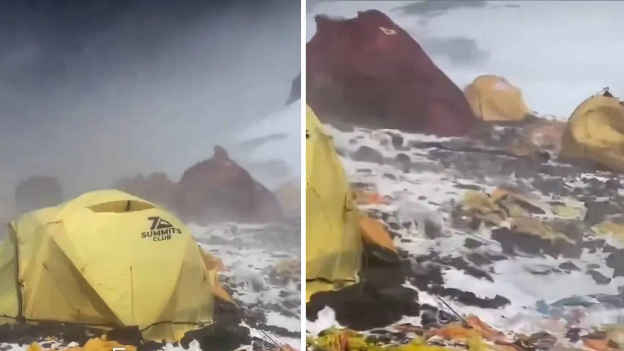 Even Everest is turning into a dump: the grim scenery at the world's highest peak