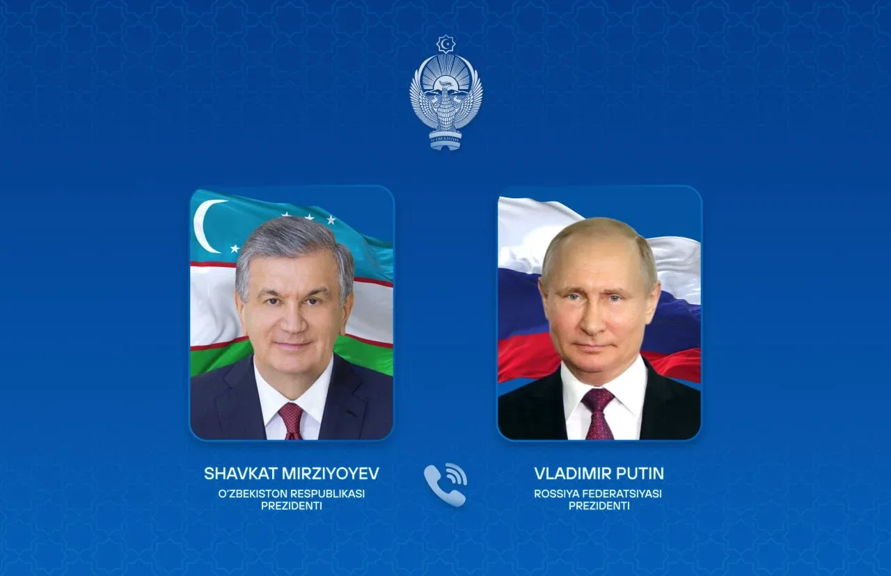 Mirziyoyev va Putin telefon orqali muloqot qildi: muhim masalalar muhokama qilindi