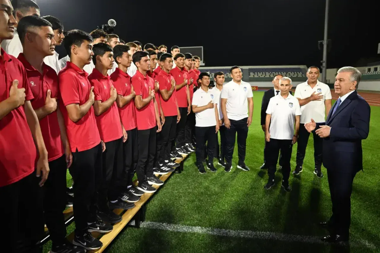 President visits the renovated "Turon" stadium in Nukus