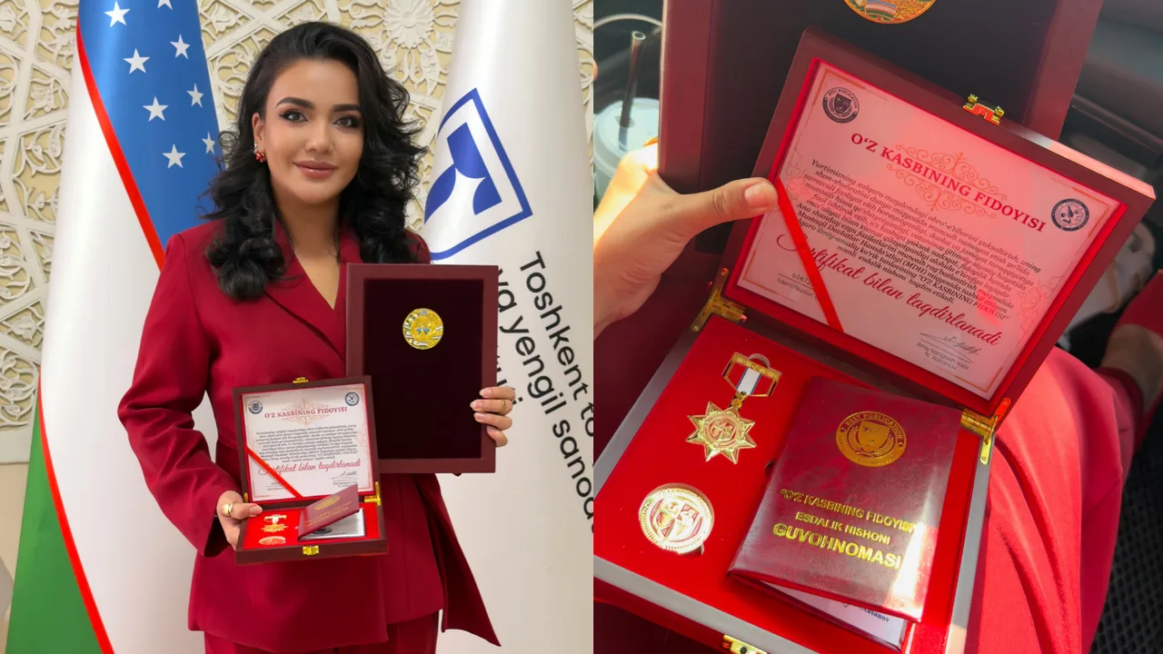 Ruxshona «O‘z kasbining fidoyisi» medali bilan taqdirlandi
