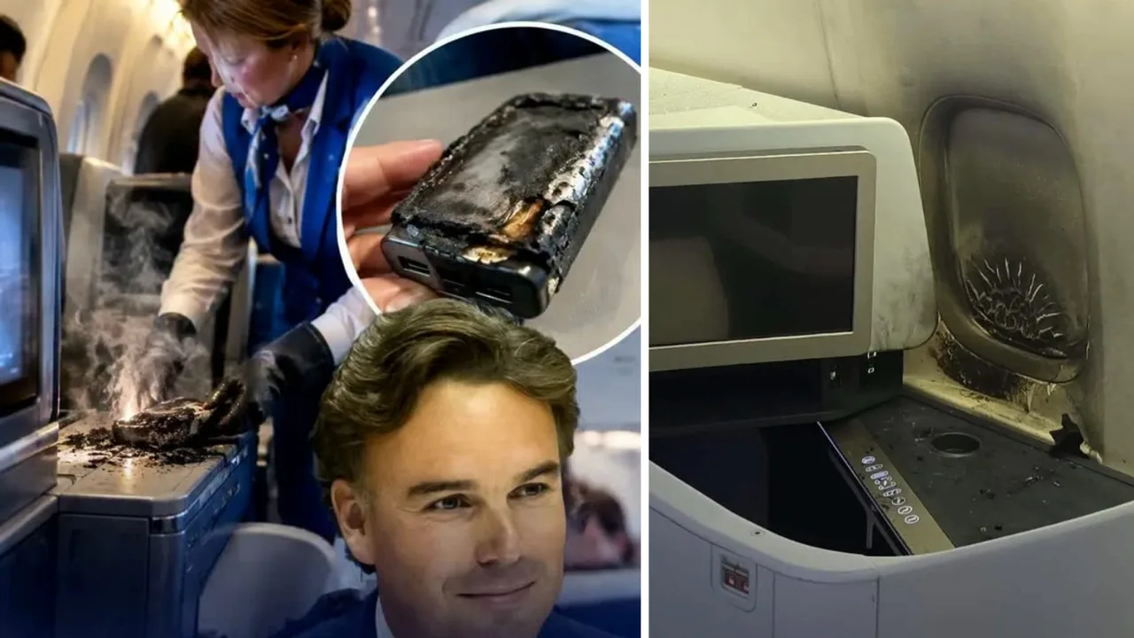 Самолётда пауэрбанк ёниб кетди: KLM рейси Амстердамга қайтишга мажбур бўлди