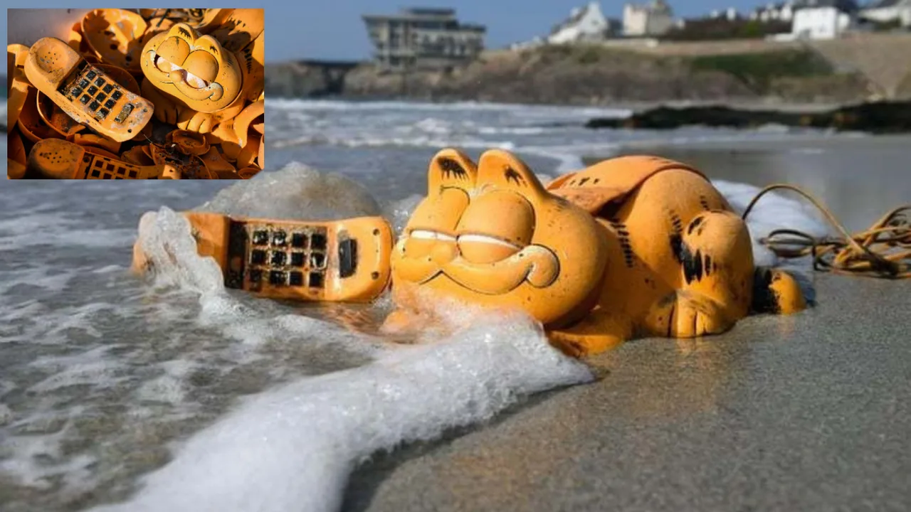 Seit 45 Jahren werden Garfield-Telefone an die Küsten Frankreichs gespült (Foto)