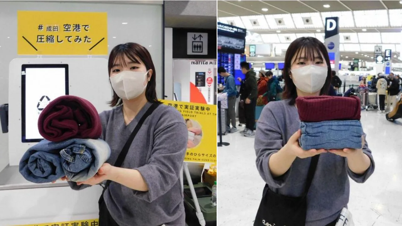 Vending machines that shrink clothes in a minute will appear in Japan