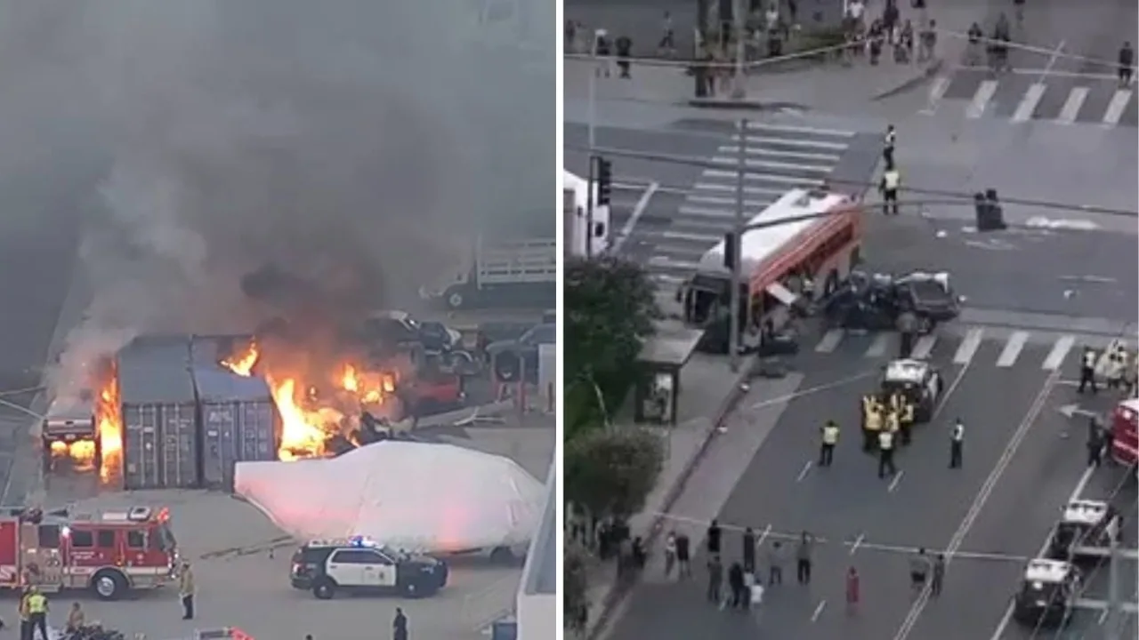 Un hélicoptère de NBC couvrant un accident à Los Angeles s'écrase, faisant trois morts (vidéo)