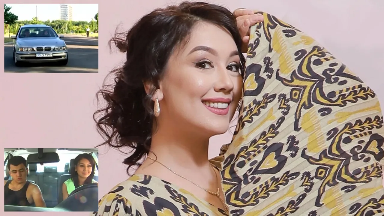 Dilnoza Kubayeva recalled the car driving scene in the movie "Kelgindi kelin"
