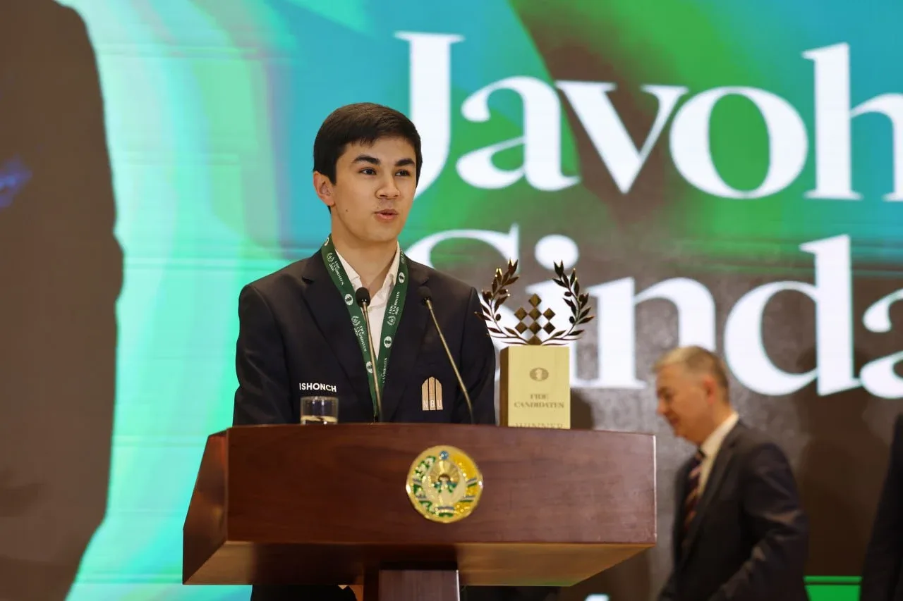 Жавоҳир Синдоров FIDE мукофотининг илк соҳибига айланди