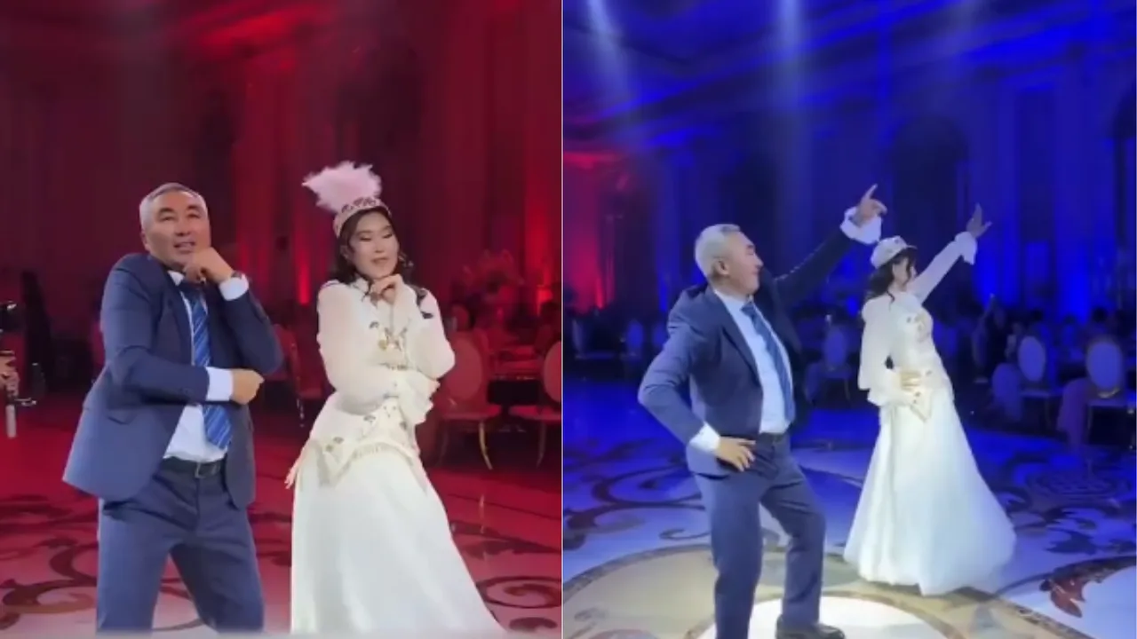 Qozog‘istonda ota-qizning to‘ydagi raqsi internetda ommalashdi (video)