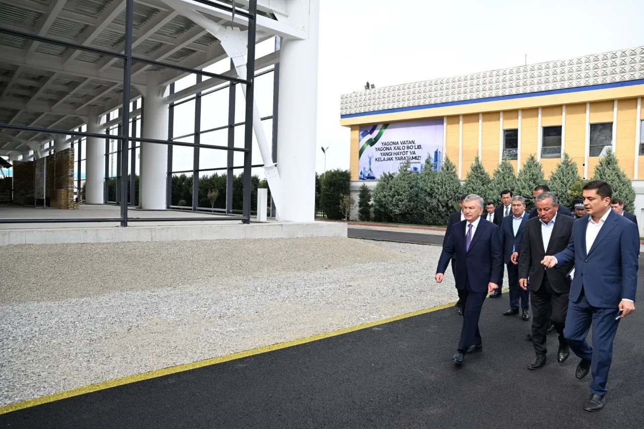 Andijan International Airport is being rebuilt: Shavkat Mirziyoyev inspects the construction progress