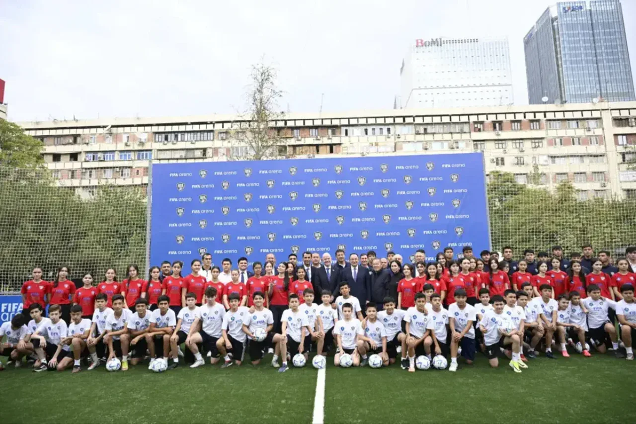 “FIFA Arena” opened in Tashkent: Infantino visits school No. 90 and inaugurates the pitch