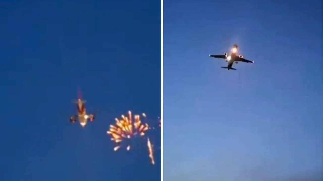 Un avión obligado a cancelar su aterrizaje debido a fuegos artificiales