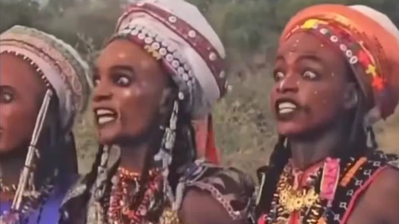 An Unusual Tradition in Africa: Men Decorate Themselves to Attract Women's Attention