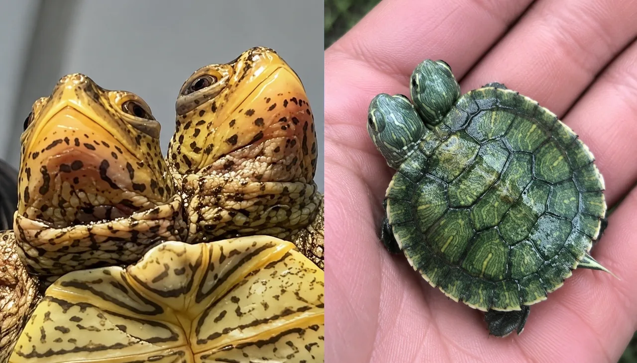 Two-headed turtle born in the USA