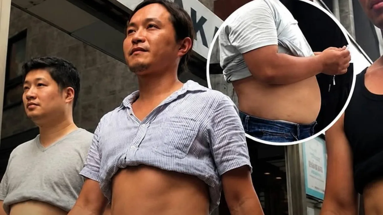 Pourquoi les hommes en Chine remontent-ils leur t-shirt jusqu'au ventre pendant les fortes chaleurs ?