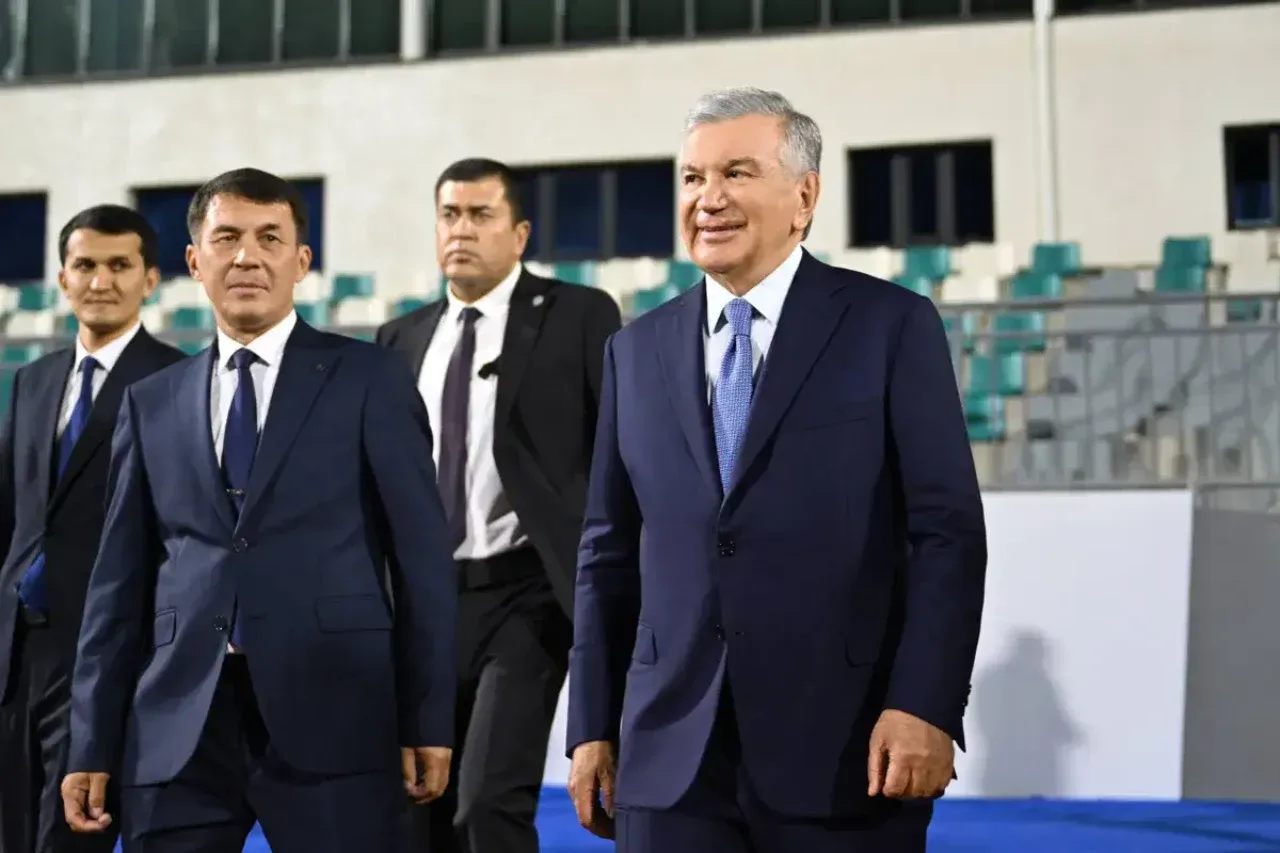 President visits the renovated "Turon" stadium in Nukus
