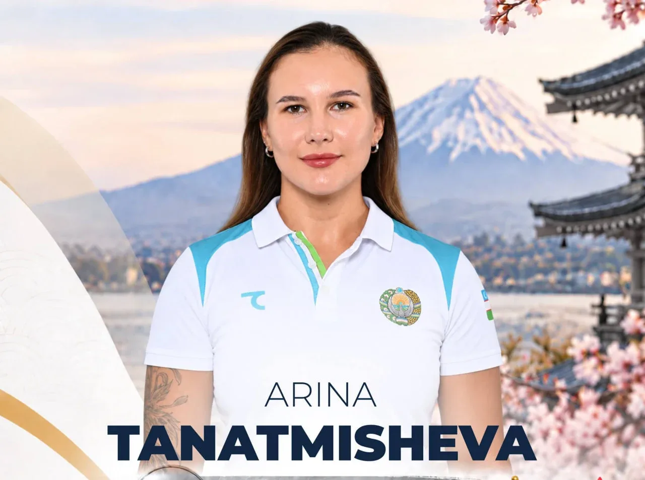 Arina Tanatmisheva succeeds in winning another silver medal in Aichi-Nagoya
