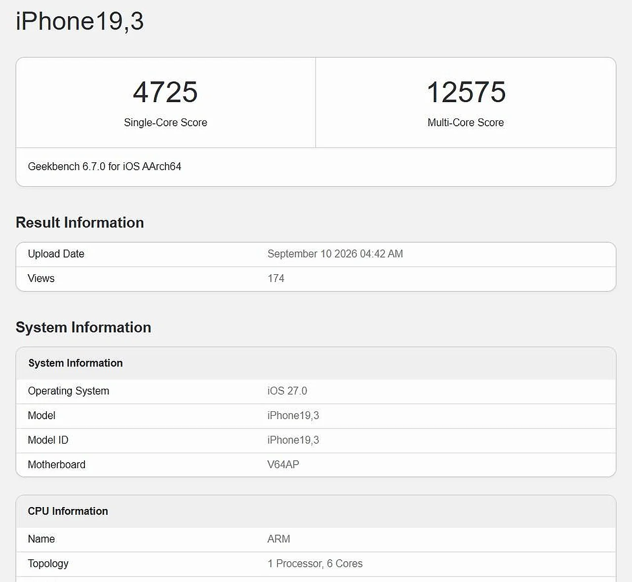 Apple A20 Pro chipi unumdorligi boʻyicha barcha raqobatchilardan oʻzib ketdi