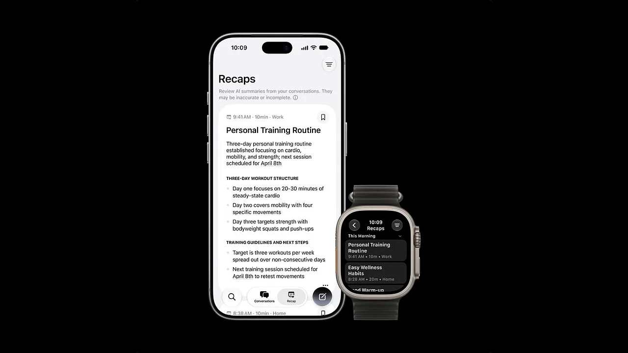 Apple Watch янги функцияси суҳбатларни тинглаб, уларни хулоса қилади