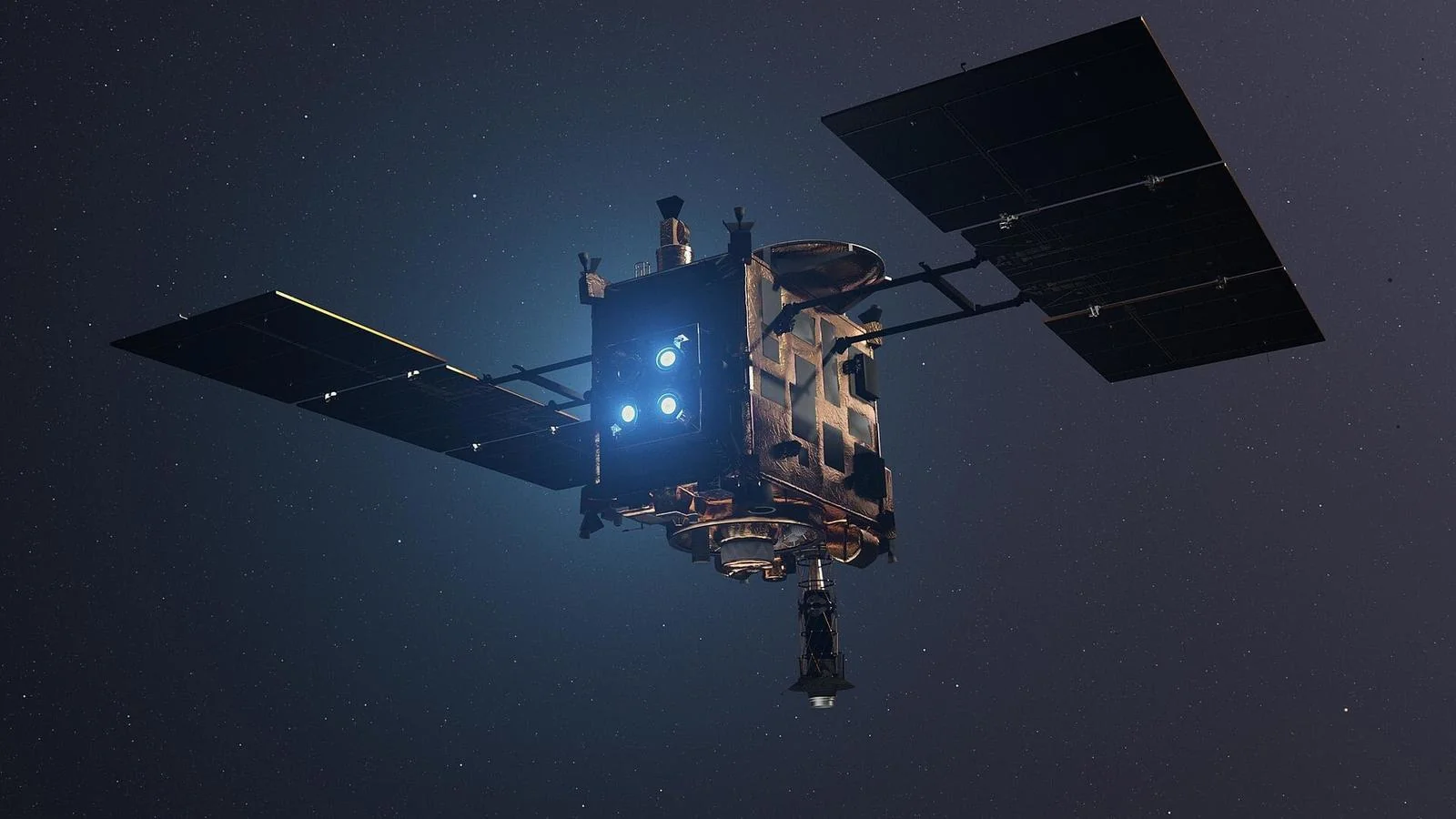 Hayabusa2 spacecraft measures distance to asteroid using laser