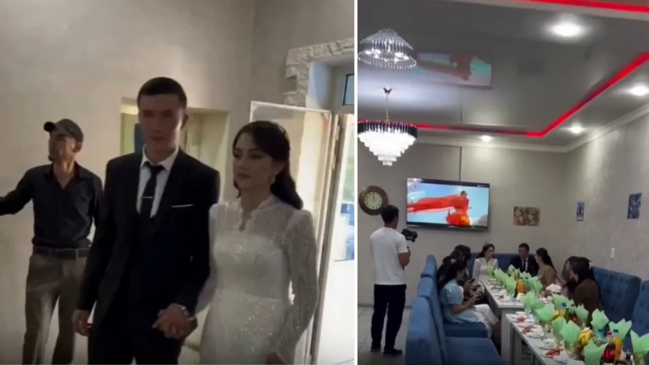 O‘zbekistondagi juftlik 400 dollarga kamtarona to‘y o‘tkazdi (video)