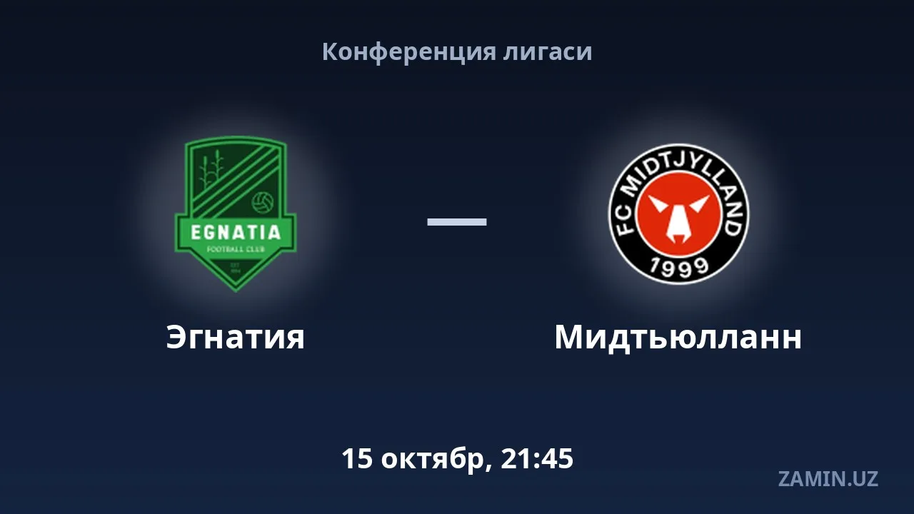 Egnatia vs Midtjylland: Lineups and Live Text Commentary