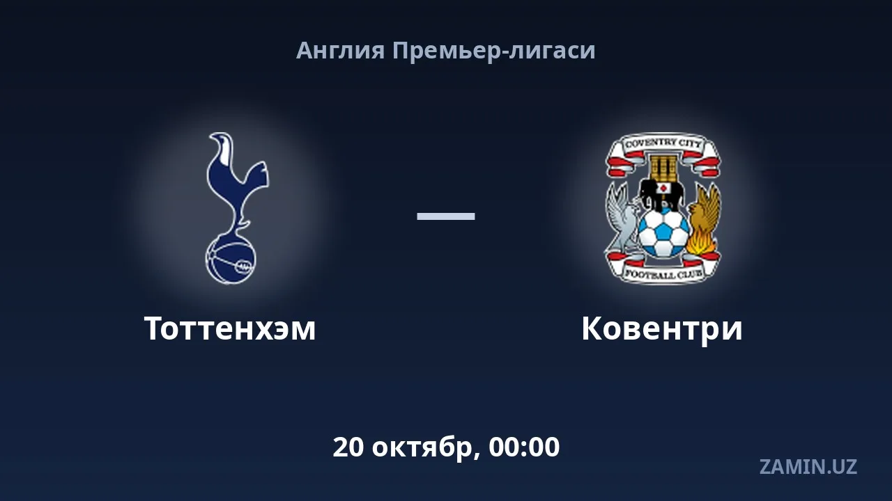 Tottenham vs Coventry: Lineups and Live Text Commentary