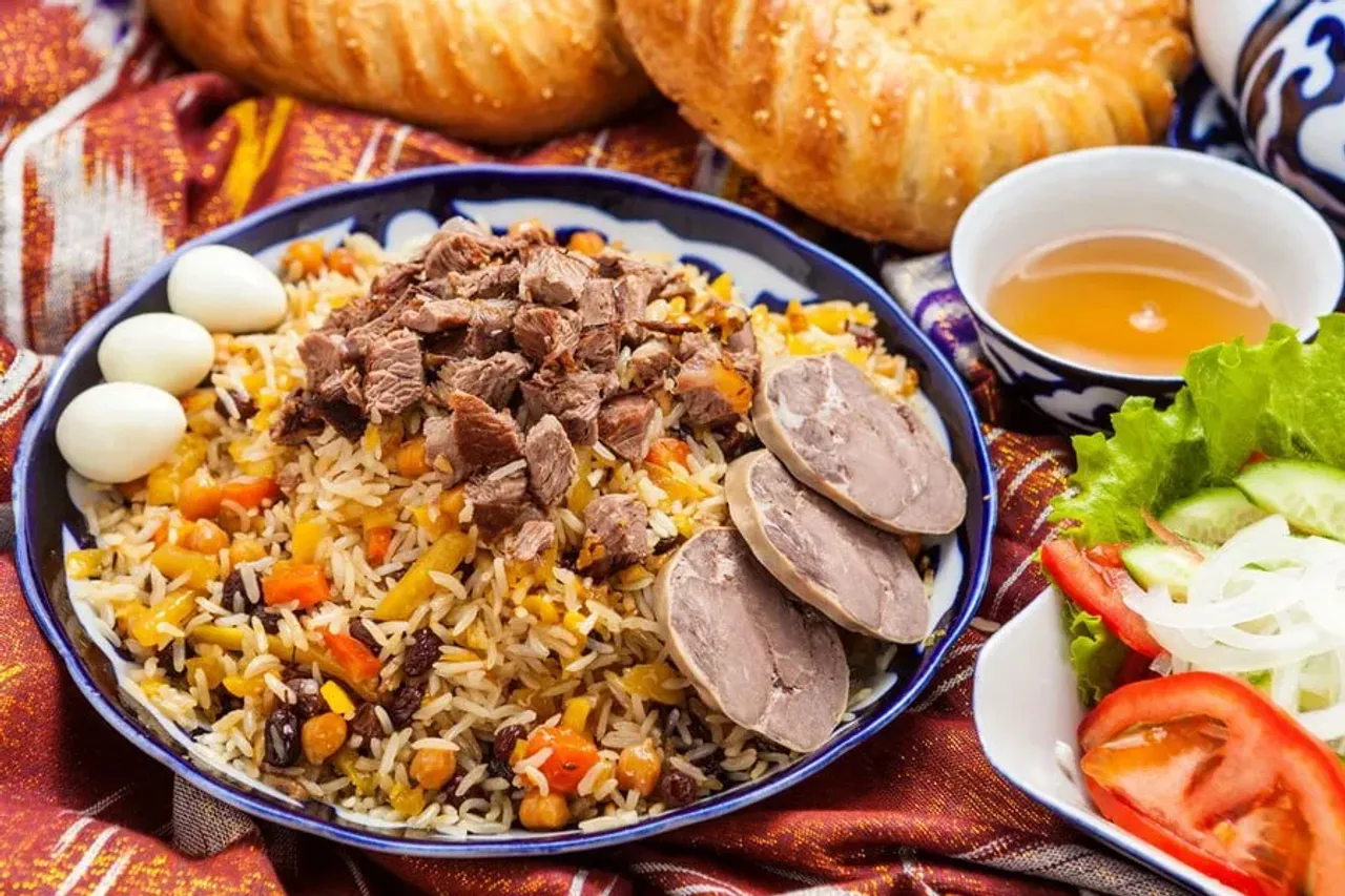 What is the cost of cooking 1 kg of plov in Uzbekistan? The most expensive and cheapest regions...