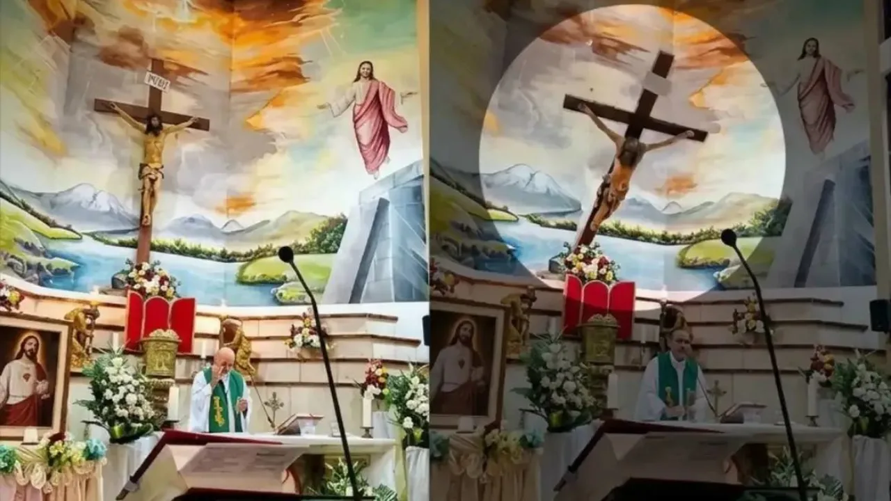 Tragédie inattendue lors d'une messe dans une église en Équateur : un prêtre meurt après la chute d'une croix